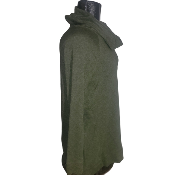 Natural Reflections Olive Green Slouchy Turtleneck Sweater M - Picture 4 of 7